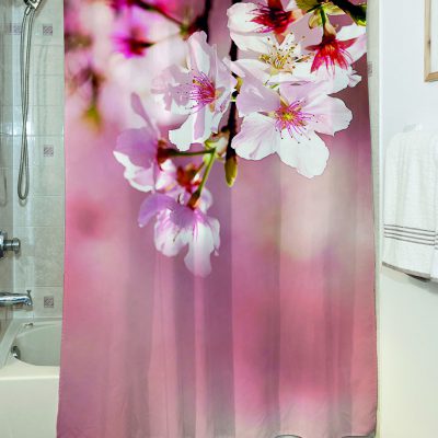 Κουρτίνα μπάνιου Wipe Art 3128 190×180 Ροζ Beauty Home