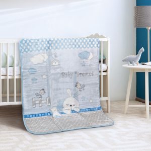 Baby blanket Art 5260 110 × 140 Blue Beauty Home