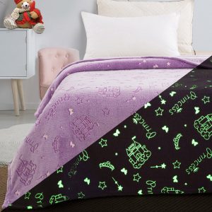 Single phosphorescent blanket Art 6146 160 × 220 Lilac Beauty Home