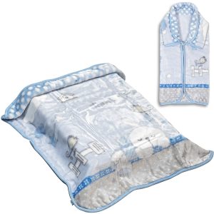 Baby blanket – Sleeping bag Art 5251 80 × 110 Blue Beauty Home