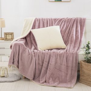 Ριχτάρι-κουβέρτα καναπέ Addictive Art 8403 140×180 Ροζ Beauty Home