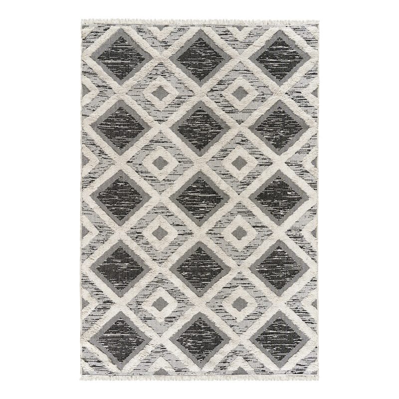 Χαλί βαμβακερό Morocotton 9240 150x220 Γκρι Beauty Home - Image 2