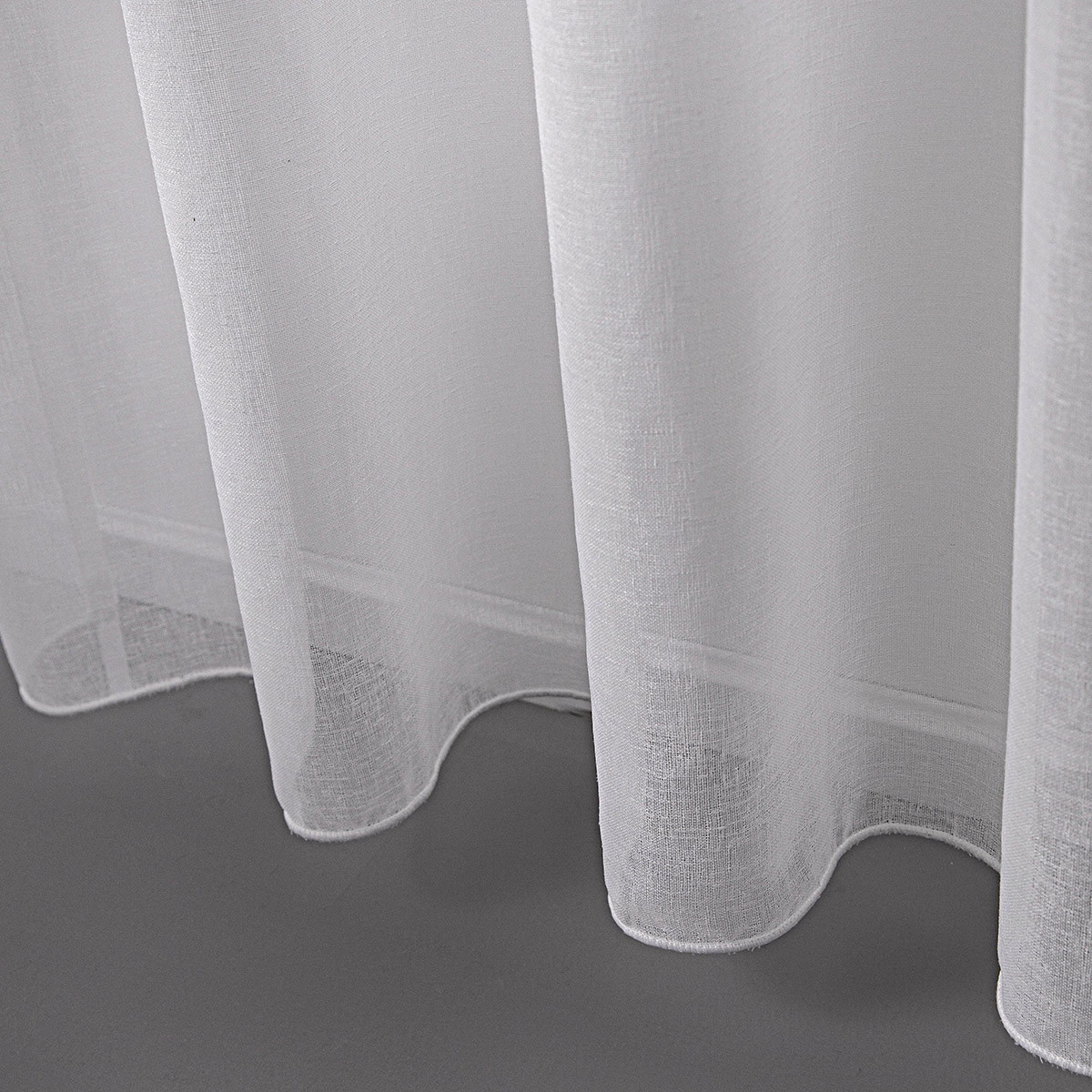 Κουρτίνα γάζα μονόχρωμη με 8 μεταλικούς κρίκους Art 8440 140x270 Λευκό Beauty Home - Image 6