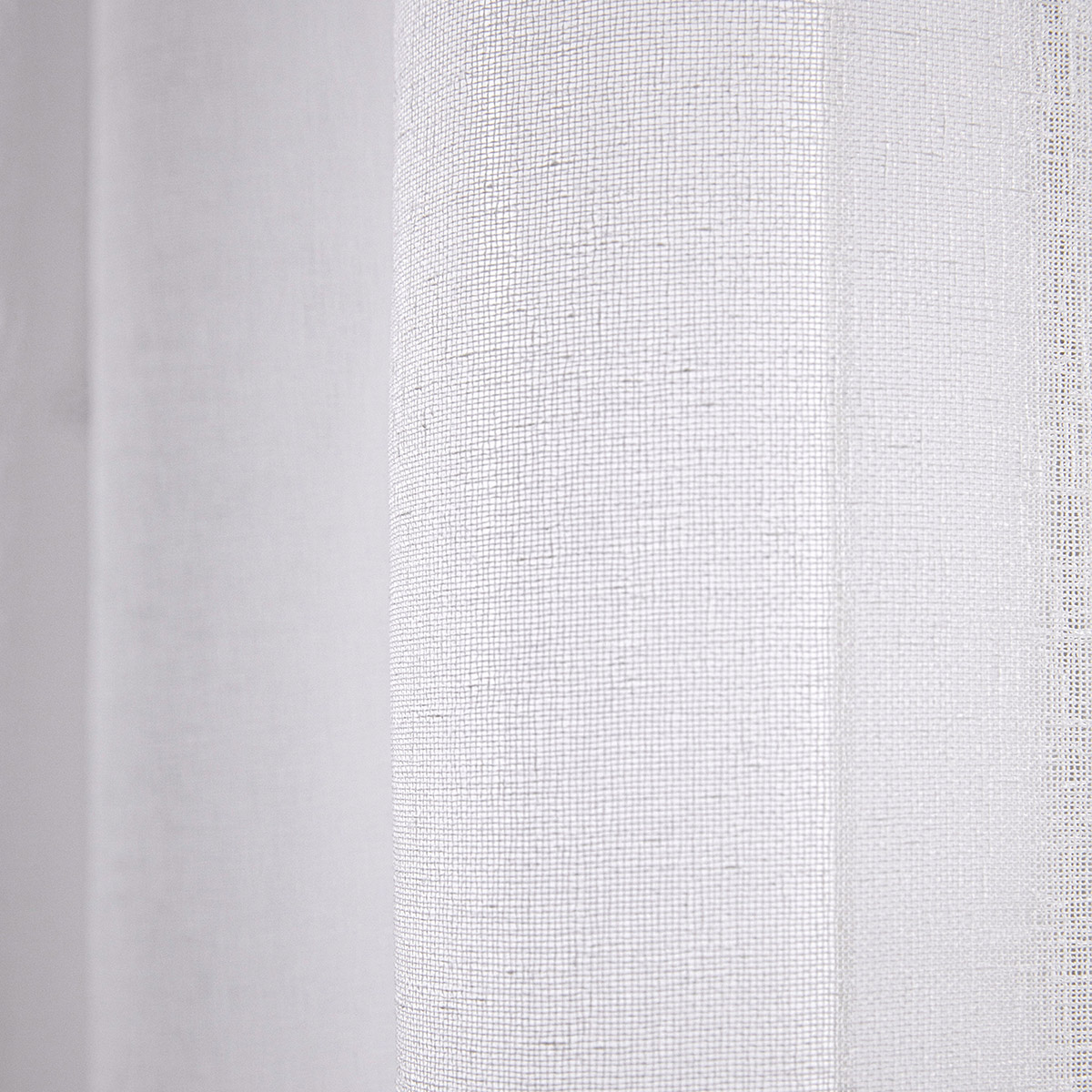 Κουρτίνα γάζα μονόχρωμη με 8 μεταλικούς κρίκους Art 8440 140x270 Λευκό Beauty Home - Image 9