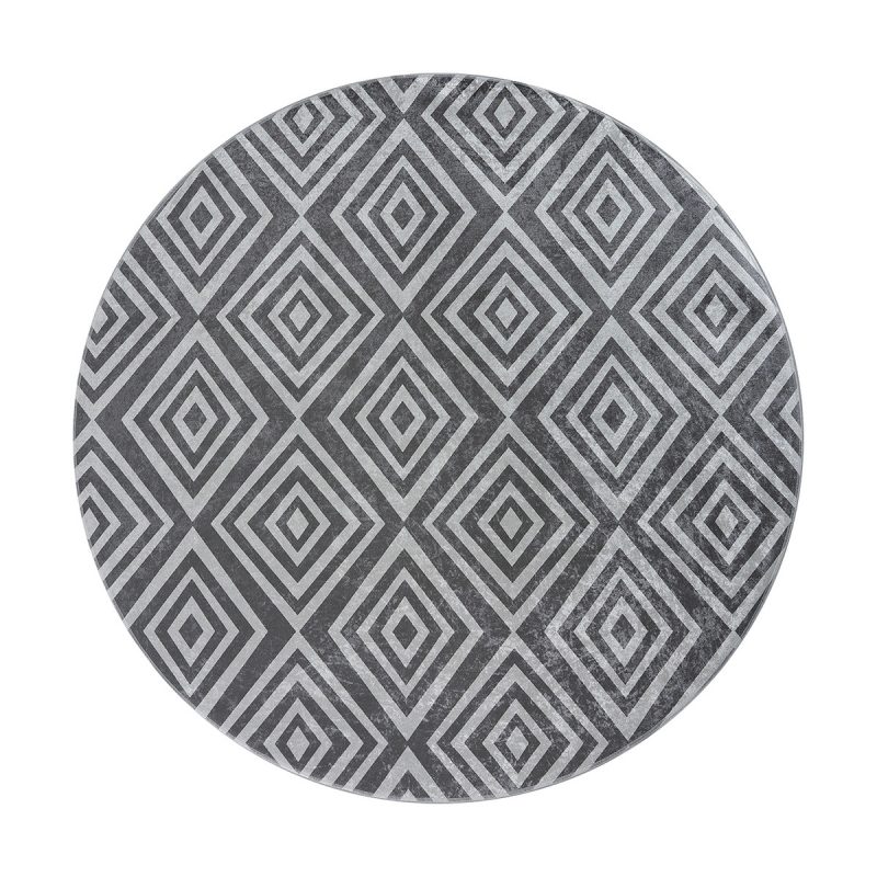 Ροτόντα 140x140 Azelie Art 9762-Grey Γκρι Beauty Home