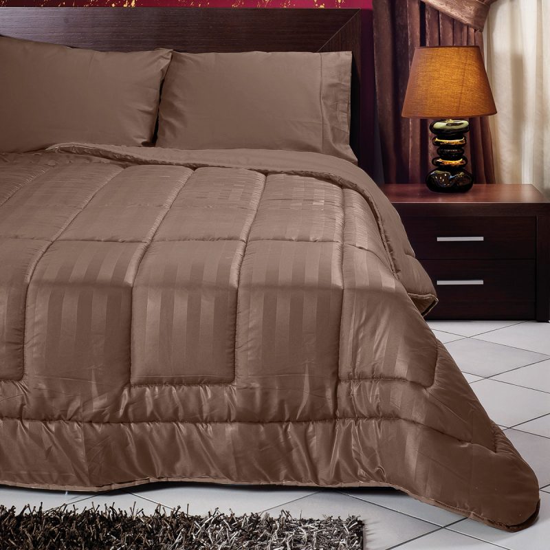 Πάπλωμα υπέρδιπλο  Art 1674 220x240 Cappuccino Καφέ Beauty Home