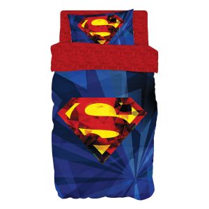 Σετ σεντόνια μονά Art 6187 Superman 165×250 Μπλε Beauty Home