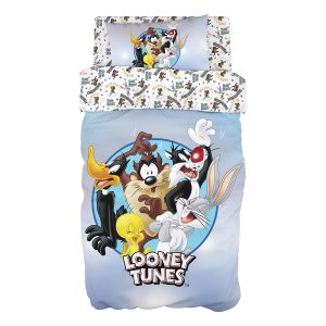 Σετ κουβερλί μονό Art 6189 Looney Tunes 160×240 Εμπριμέ Beauty Home