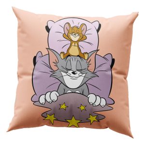 Μαξιλάρι με γέμιση Art 6194 Tom and Jerry 40×40 Εμπριμέ Beauty Home