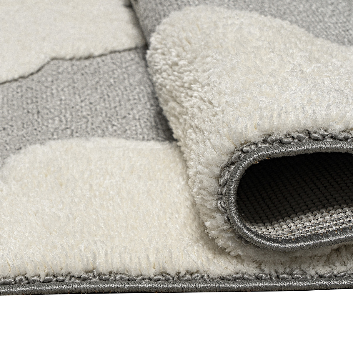 Χαλί Loop Art 9558 160x230 Grey white Γκρι λευκό Beauty Home - Image 2