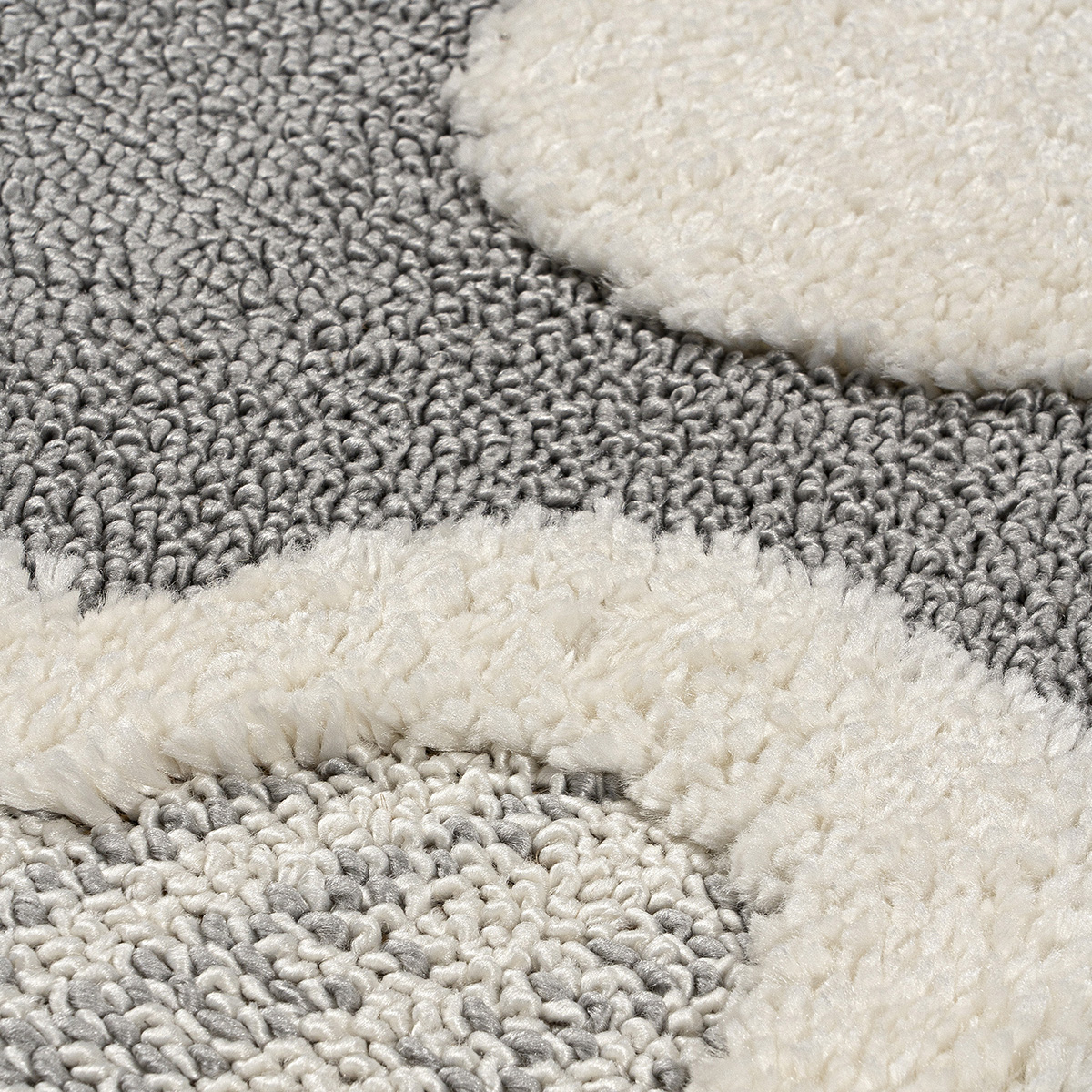 Χαλί Loop Art 9558 160x230 Grey white Γκρι λευκό Beauty Home - Image 4