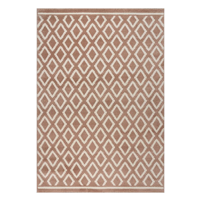 Χαλί Vibe Art 9575 160x230 Pink White Ροζ Λευκό Beauty Home