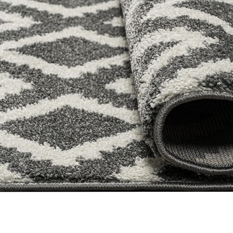 Χαλί Vibe Art 9576 160x230 Grey White Γκρι Λευκό Beauty Home - Image 2