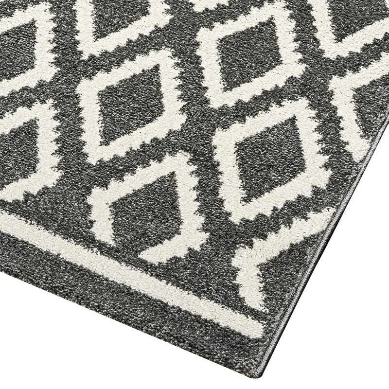 Χαλί Vibe Art 9576 160x230 Grey White Γκρι Λευκό Beauty Home - Image 3