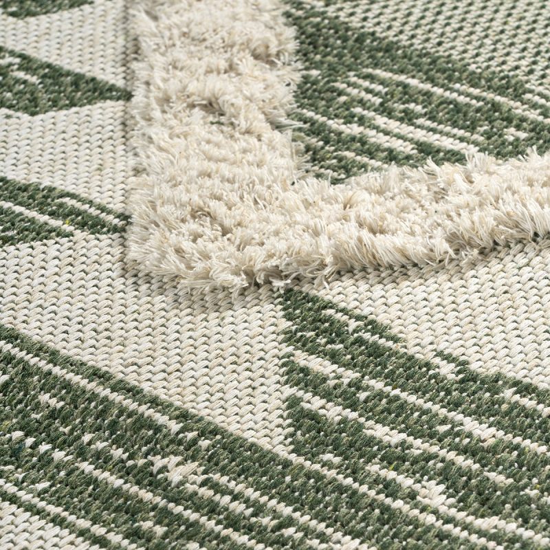 Beauty Home Χαλί βαμβακερό Morocotton 9237 150x220 Πράσινο - Image 3