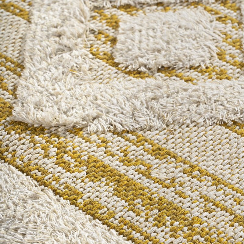 Beauty Home Πατάκι βαμβακερό Morocotton Art 9239 75x150 Κίτρινο - Image 3