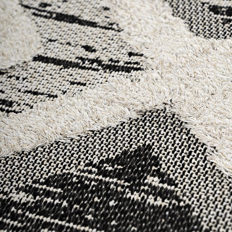 Χαλί βαμβακερό Morocotton 9240 150x220 Γκρι Beauty Home - Image 4