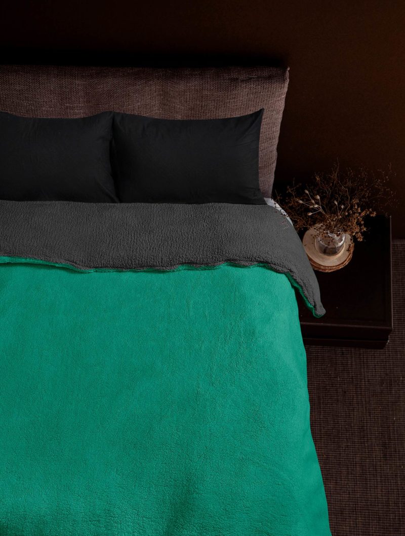 Κουβέρτα SPOSH GREEN ANTHRACITE MADI