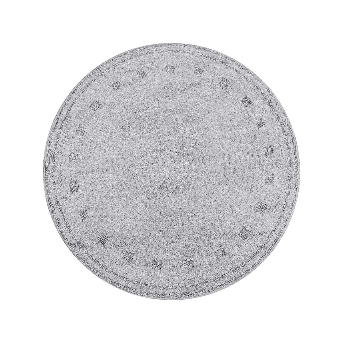 Ροτόντα βαμβακερή 120x120 Cottony Art 9554 Γκρι Beauty Home