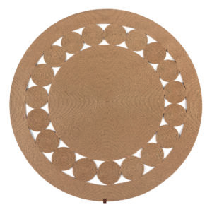 Ροτόντα από Γιούτα 150×150 Natural Jute Art 9136 Μπέζ Beauty Home