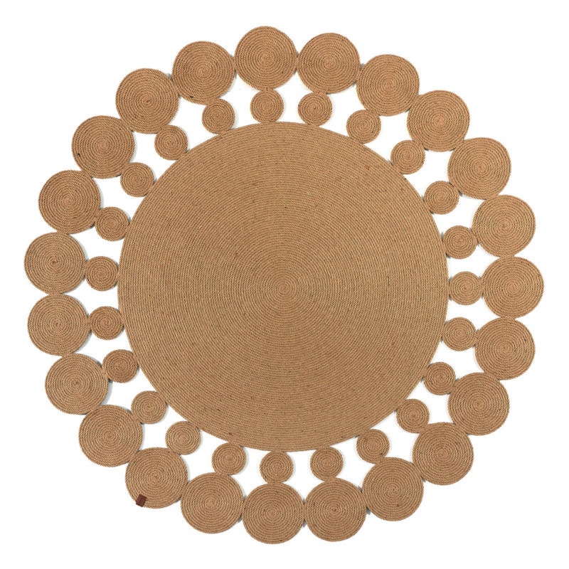 Ροτόντα από Γιούτα 150x150 Natural Jute Art 9137 Μπέζ Beauty Home
