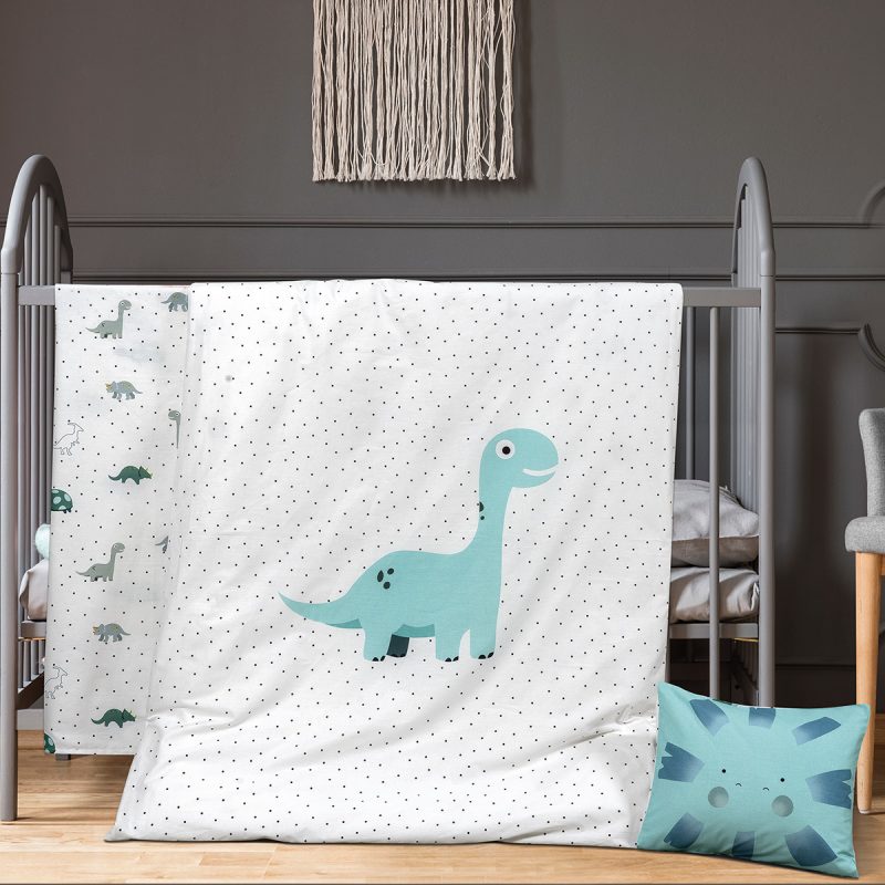 Πάπλωμα βρεφικό Fossil Art 5183 110x150 Εμπριμέ Beauty Home