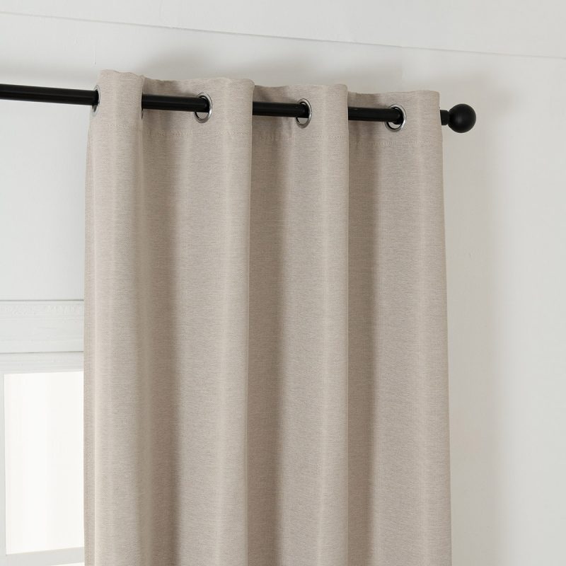 Ύφασμα κουρτίνας Blackout jacquard σκίασης Glare Art 8444 Φ280 Μπεζ Beauty Home - Image 5