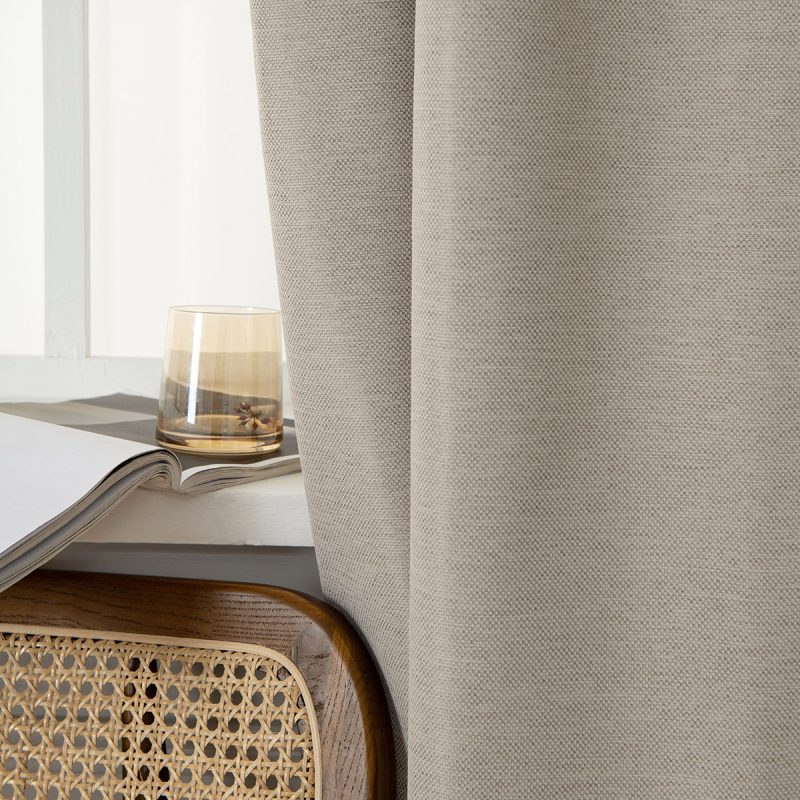 Ύφασμα κουρτίνας Blackout jacquard σκίασης Glare Art 8444 Φ280 Μπεζ Beauty Home - Image 6