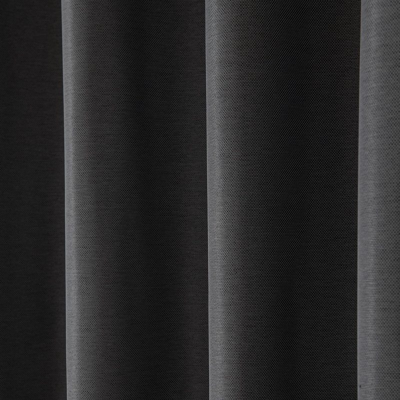 Κουρτίνα Blackout Jacquard σκίασης με 8 μεταλλικούς κρίκους Glare Art 8444 140x270 Ανθρακί Beauty Home - Image 6