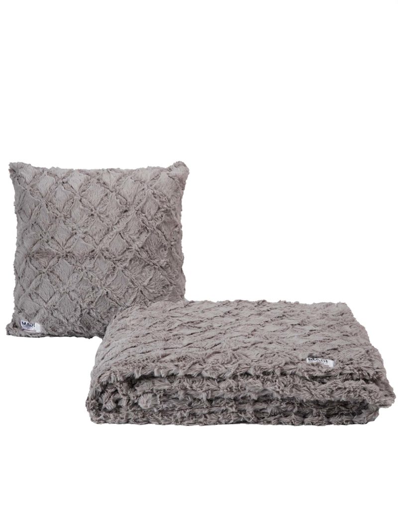Διακοσμητικό Μαξιλάρι OBLONG TAUPE MADI - Image 4