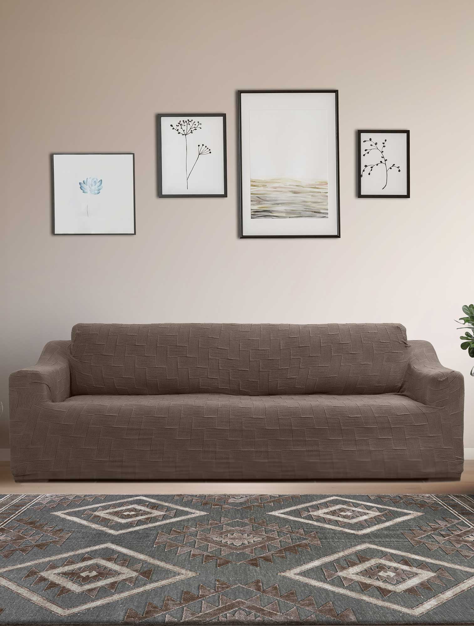 Ελαστικό κάλυμμα πολυθρόνας FLEX MOCHA MADI