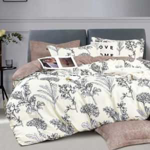 Σετ παπλωματοθήκη υπέρδιπλη Art 12154 Joan 230×250 Μπεζ Beauty Home