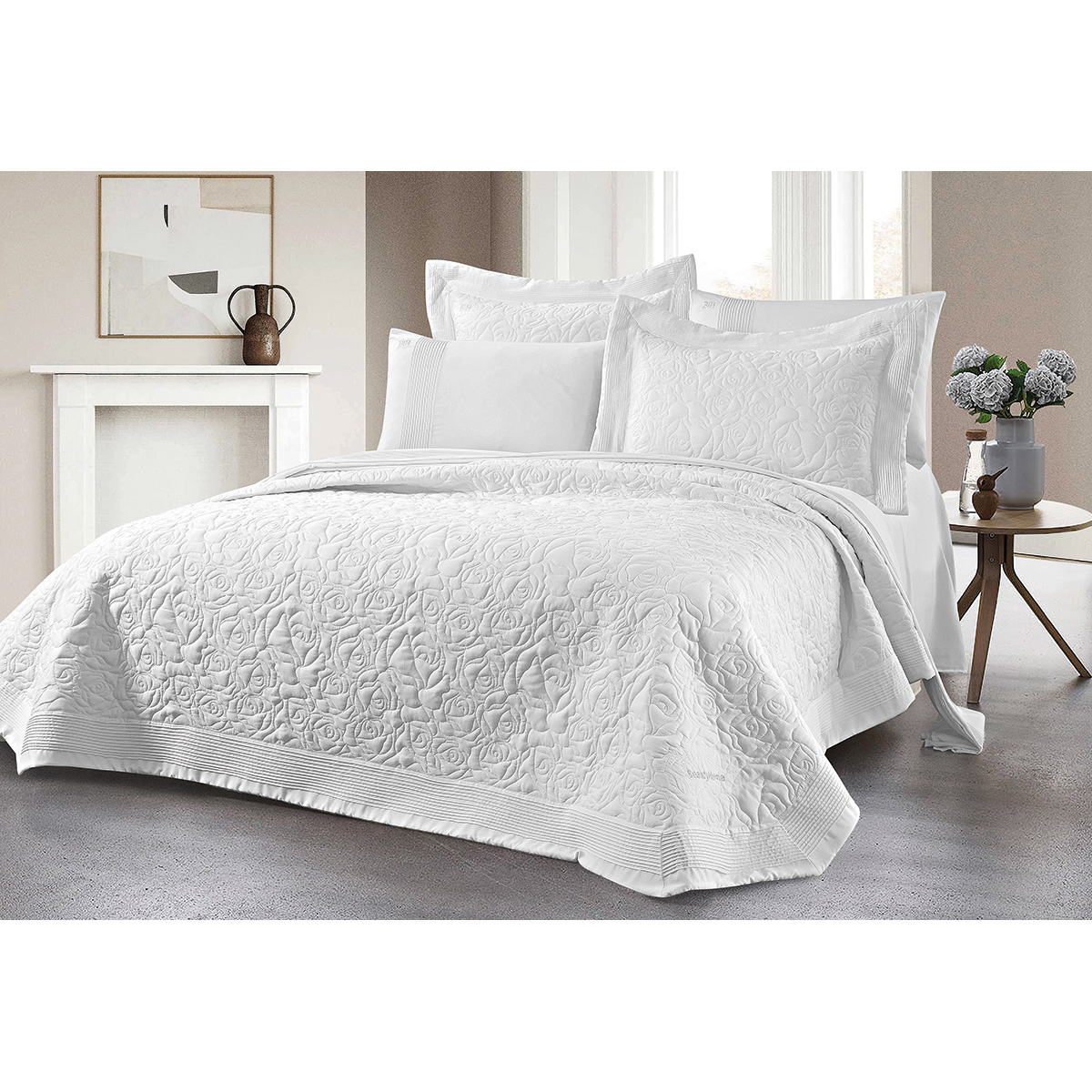 Νυφικό σετ 7 τμχ σε βαλίτσα Rose Art 12500 230x250 Λευκό Beauty Home - Image 2