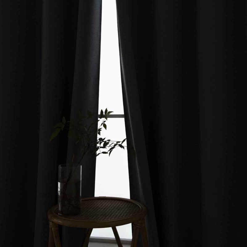 Κουρτίνα Full Blackout σκίασης με 8 κρίκους Total Art 8446 140x270 Ανθρακίτης Beauty Home - Image 10