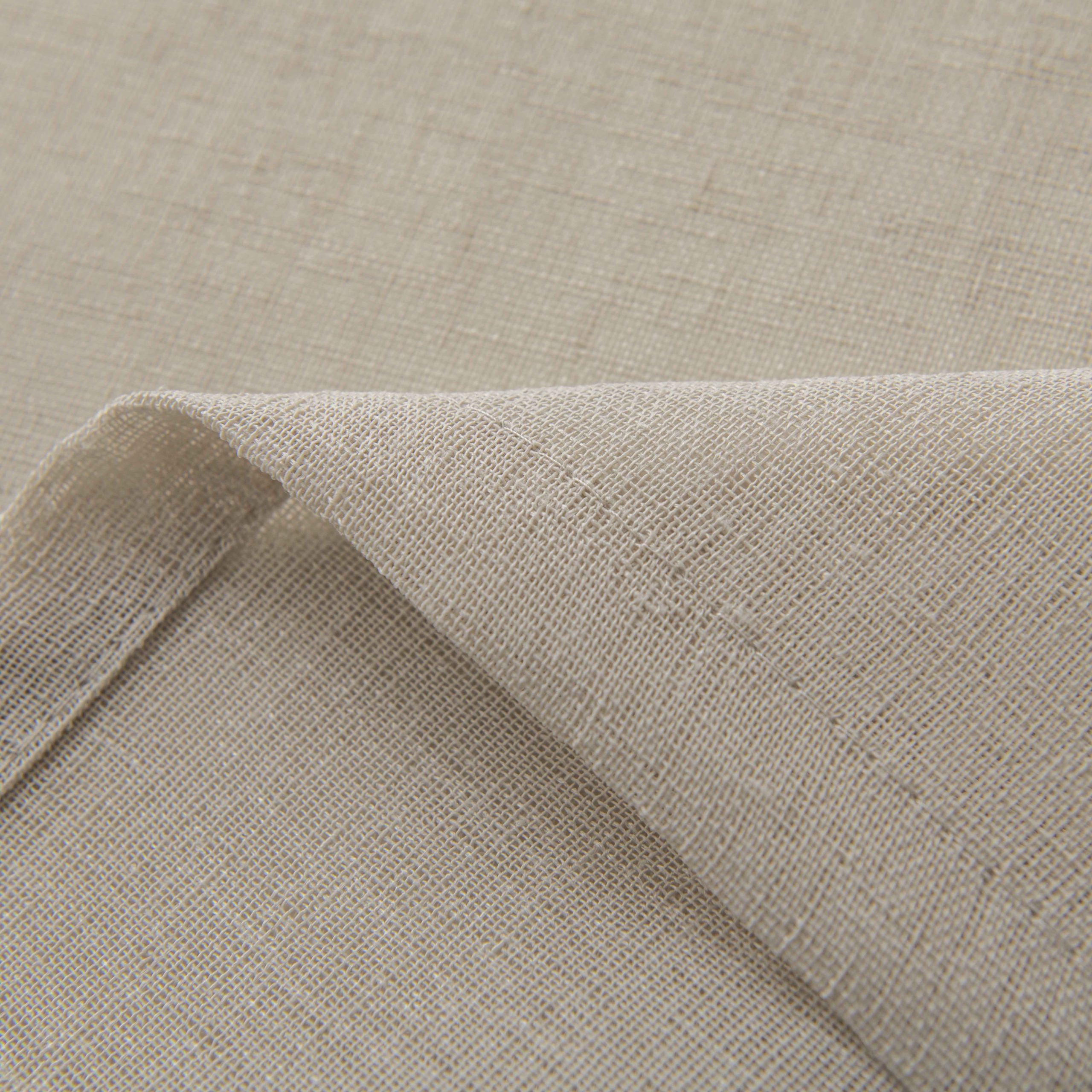 Beauty Home Κουρτίνα γάζα μονόχρωμη με 8 μεταλλικούς κρίκους Fit Art 8447 140x270 Μπεζ - Image 14