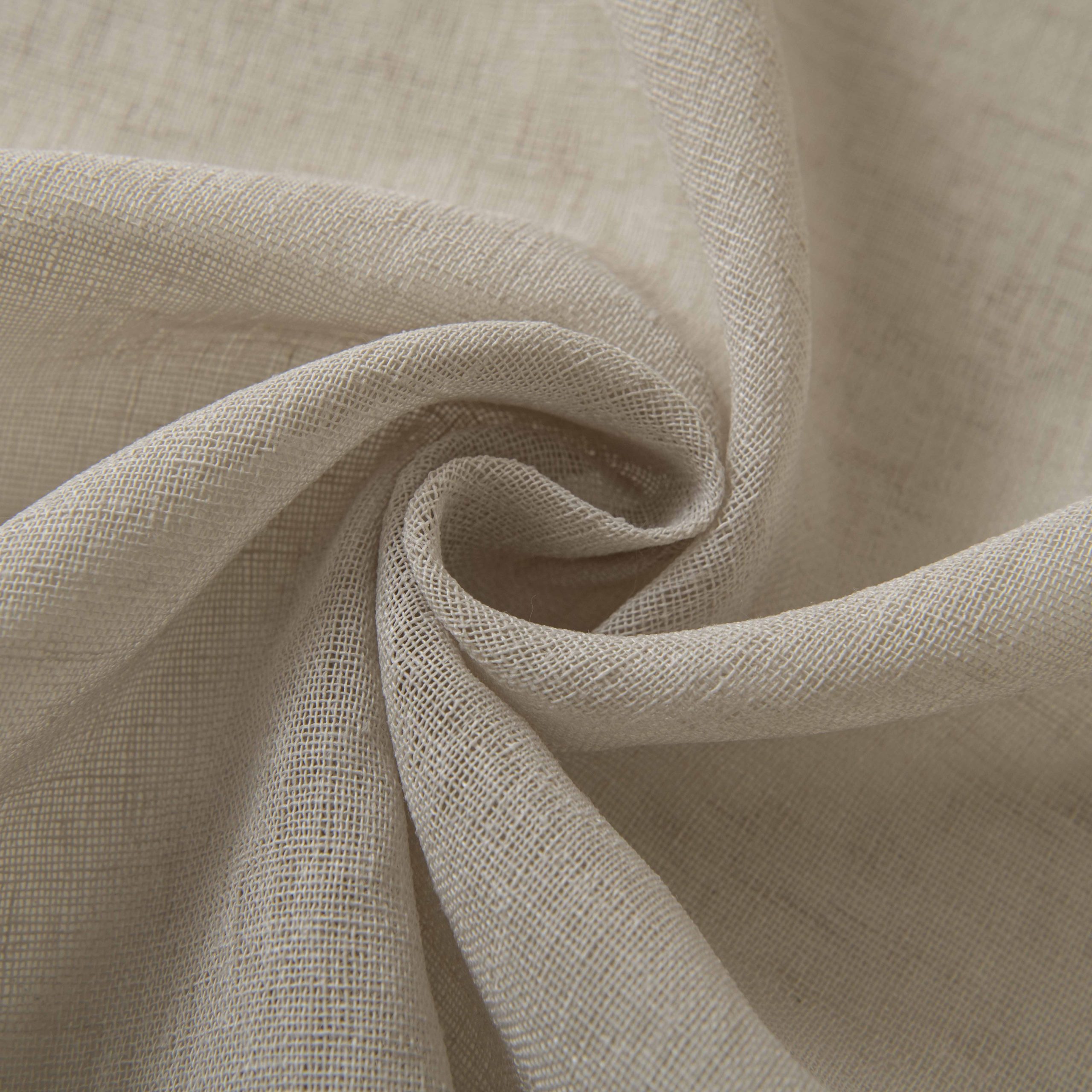 Beauty Home Κουρτίνα γάζα μονόχρωμη με 8 μεταλλικούς κρίκους Fit Art 8447 140x270 Μπεζ - Image 15