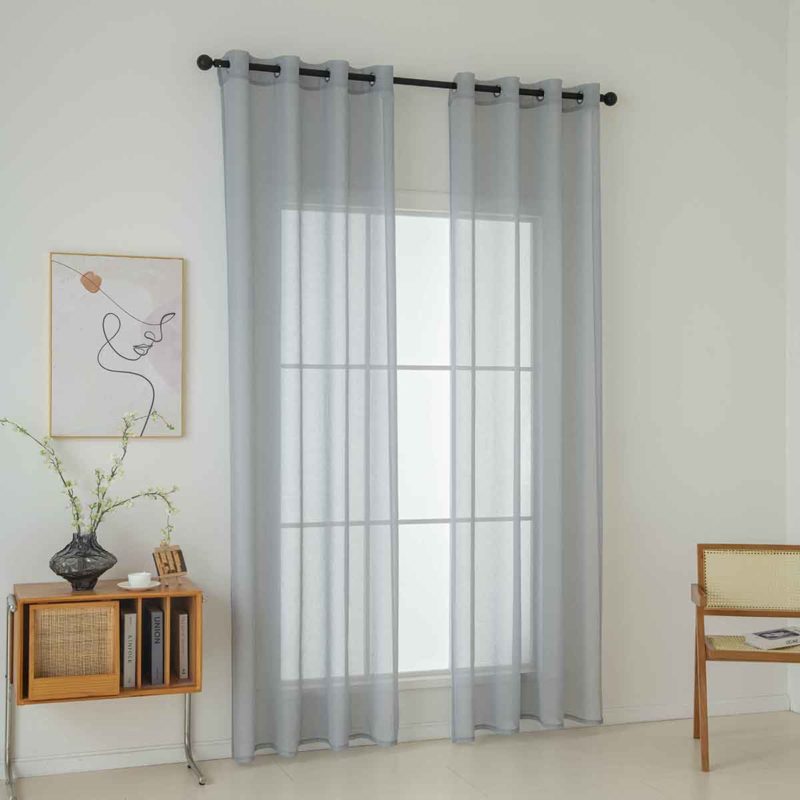 Υφασμα κουρίνας γάζα Sharp Art 8448 Φ300 Γκρι Beauty Home - Image 2