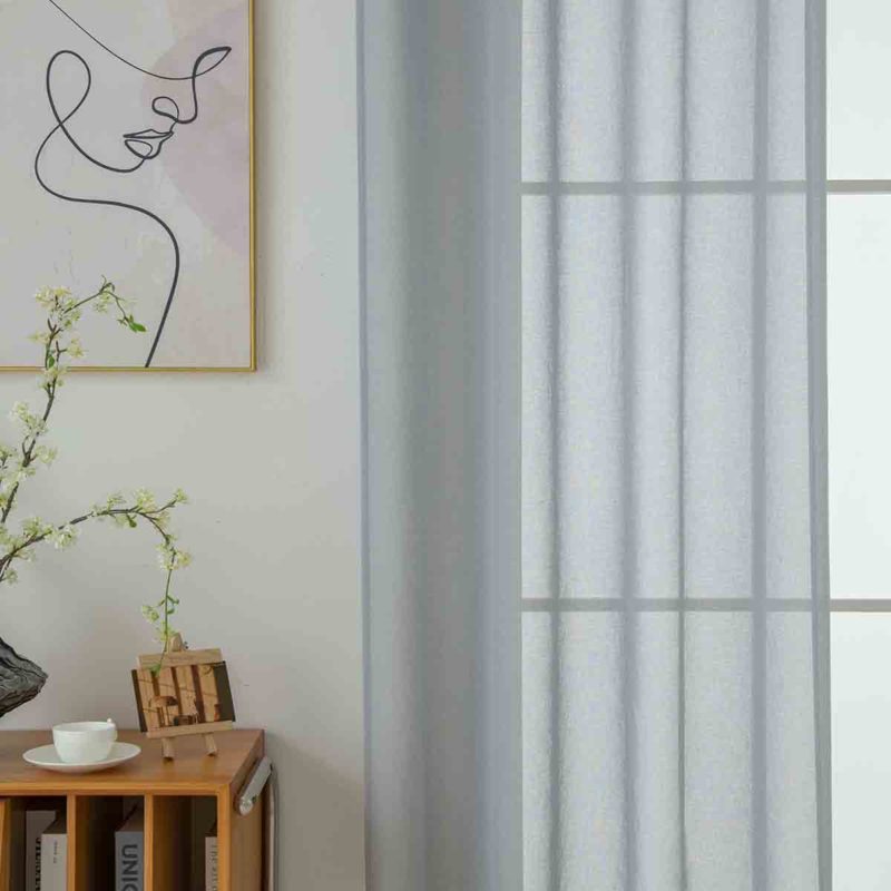 Υφασμα κουρίνας γάζα Sharp Art 8448 Φ300 Γκρι Beauty Home - Image 3