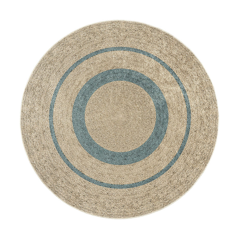Ροτόντα 150x150 Jute Art 9130 Μπεζ,Μπλε Beauty Home