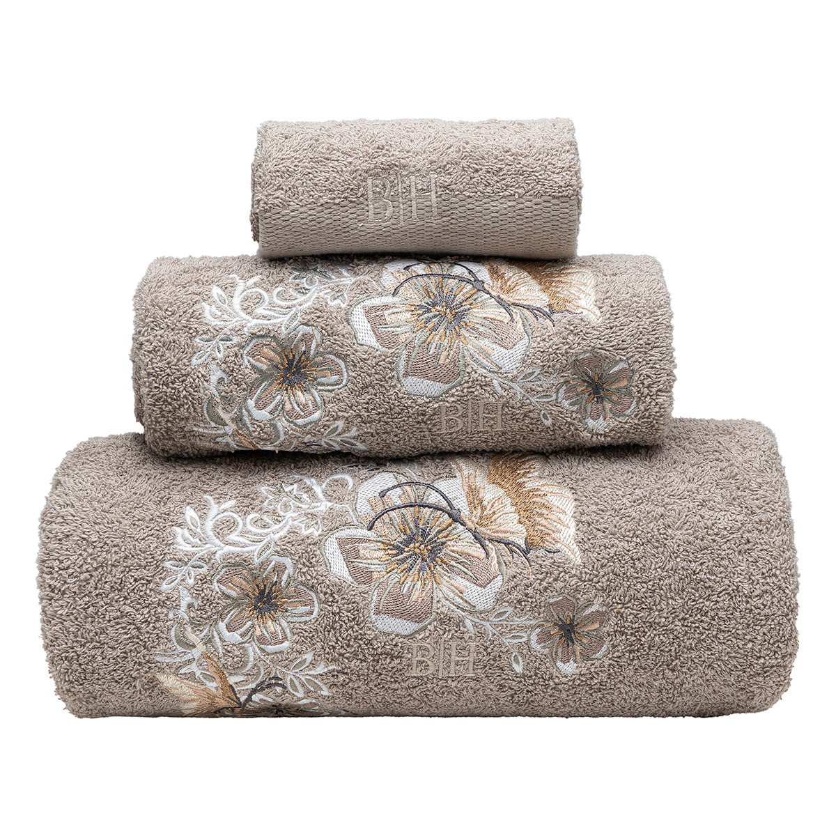 Beauty Home Σετ πετσέτες Art 3387 Σετ 3τμχ Γκρι