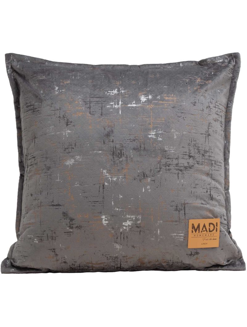 Διακοσμητικό Μαξιλάρι PETRA DARK GREY MADI