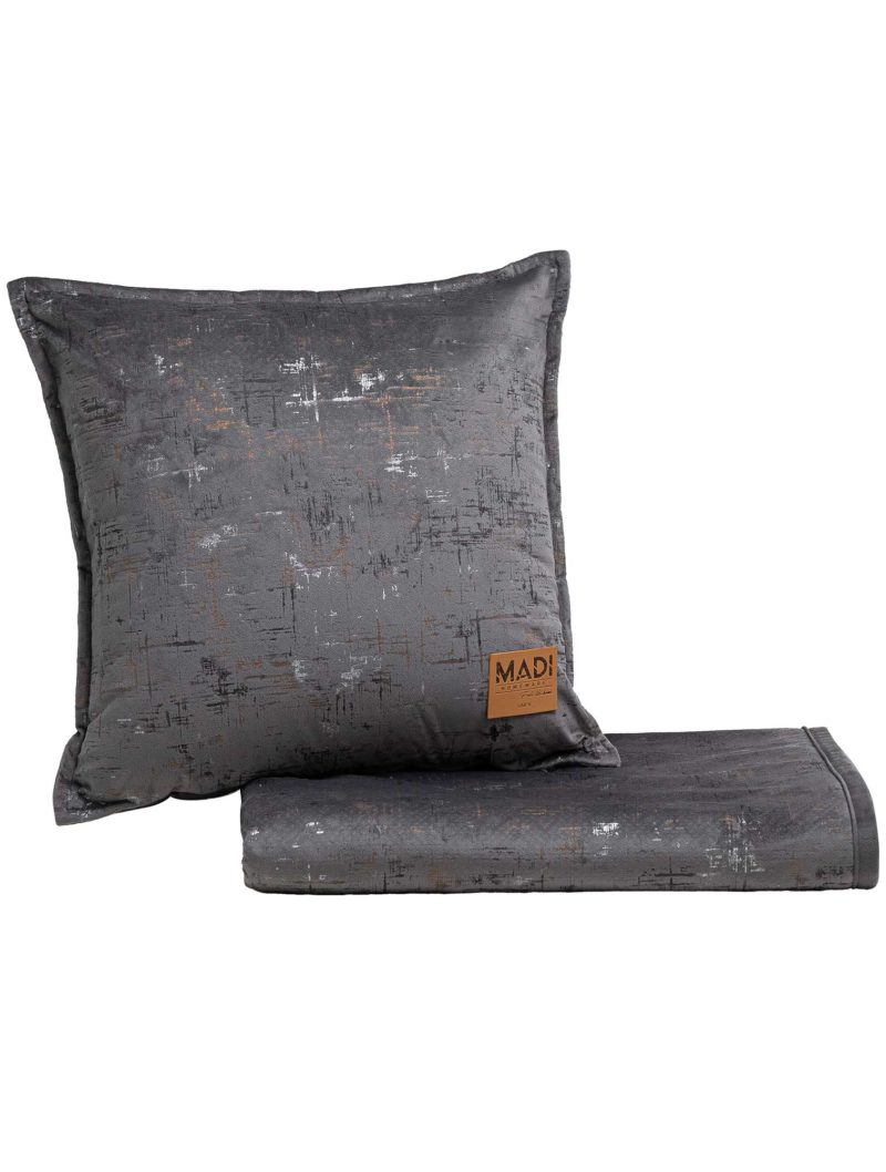 Διακοσμητικό Μαξιλάρι PETRA DARK GREY MADI - Image 3