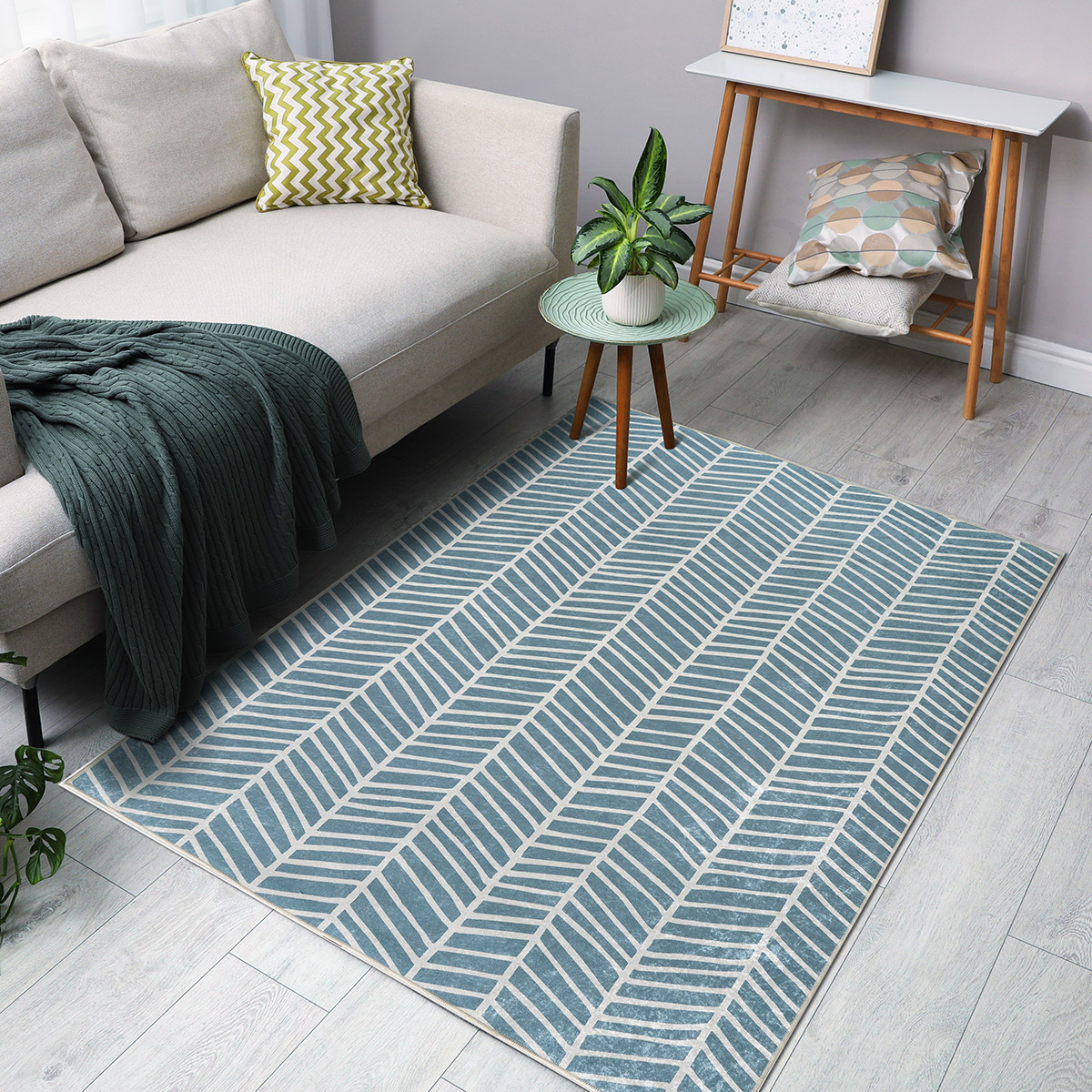 Χαλί Azelie Art 9761-L. Blue 160x230 Γαλάζιο Beauty Home