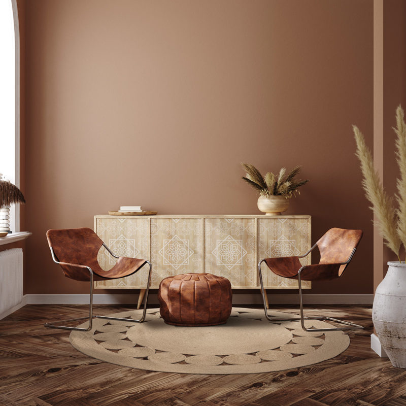 Ροτόντα από Γιούτα 150x150 Natural Jute Art 9136 Μπέζ Beauty Home - Image 4