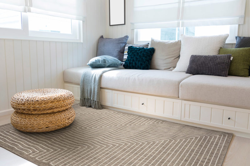 Χαλί ψάθα Palm Art 9766 166x230  Μπεζ Beauty Home