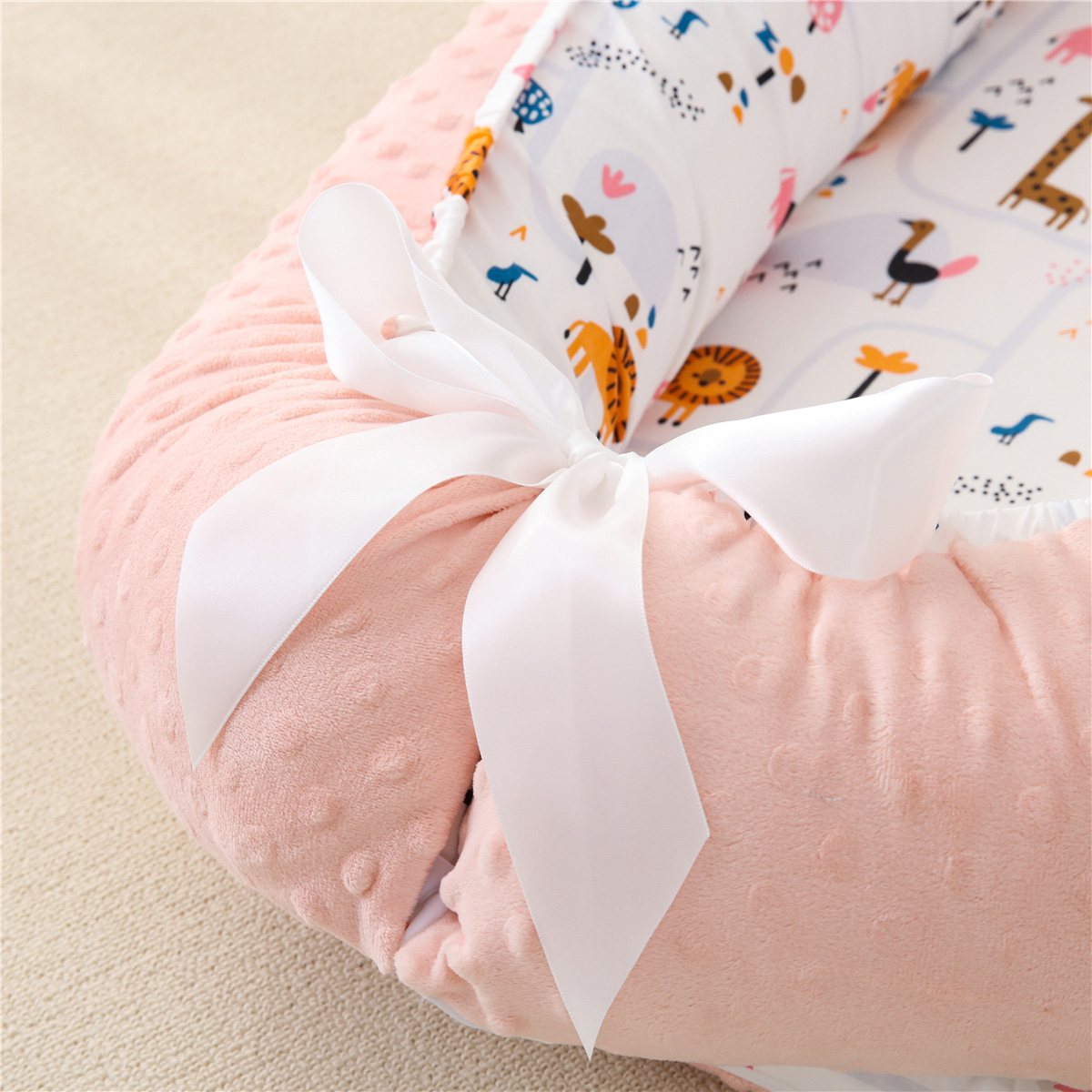 Bρεφική φωλιά με μαξιλάρι Art 5345 53x88 Ροζ Beauty Home - Image 4