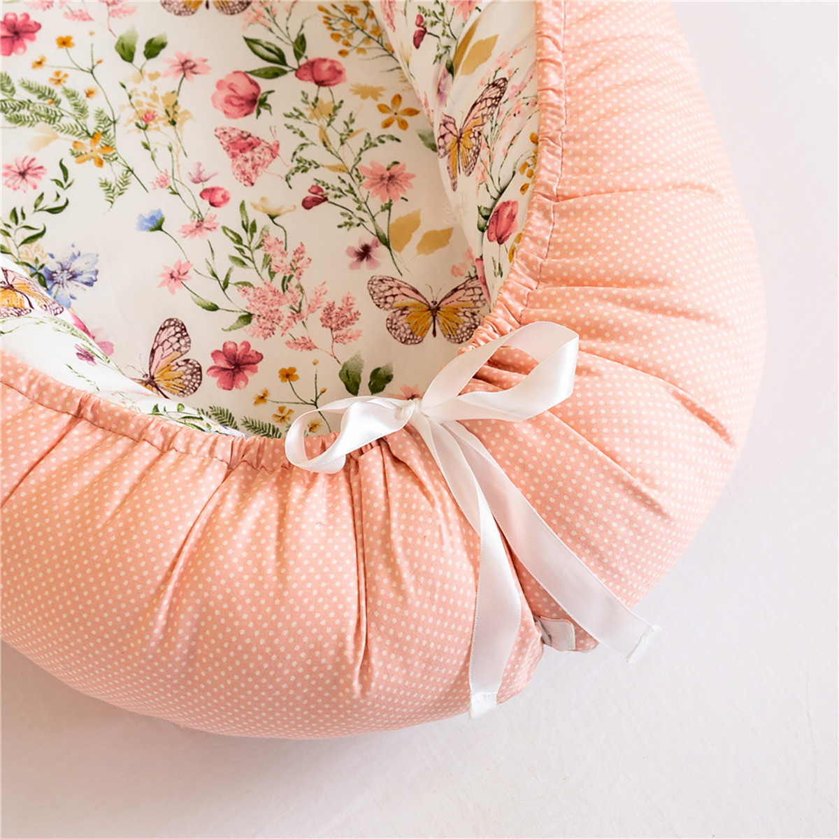 Bρεφική φωλιά με μαξιλάρι Art 5348 53x88 Σομόν Beauty Home - Image 4