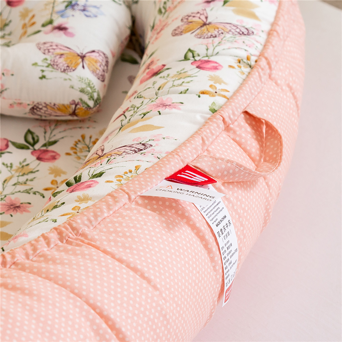 Bρεφική φωλιά με μαξιλάρι Art 5348 53x88 Σομόν Beauty Home - Image 7