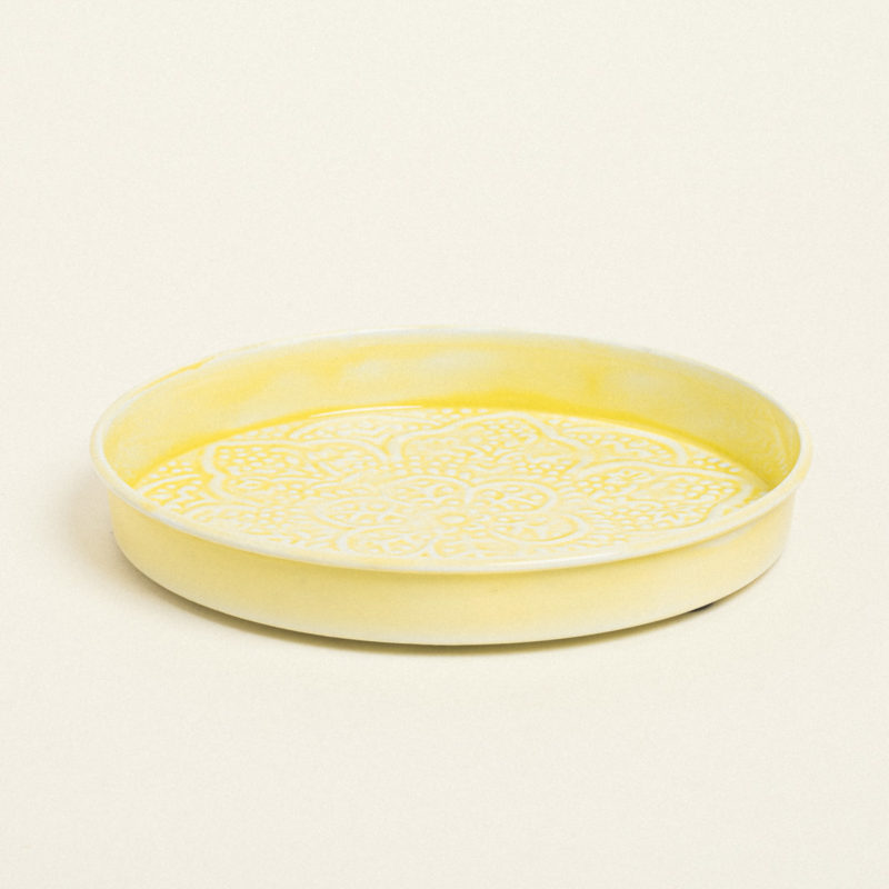 ΔΙΣΚΟΣ ΜΕΤΑΛΛΙΚΟΣ ΑΝΑΓΛΥΦΟΣ ΚΙΤΡΙΝΟ 22 CM Beauty Home