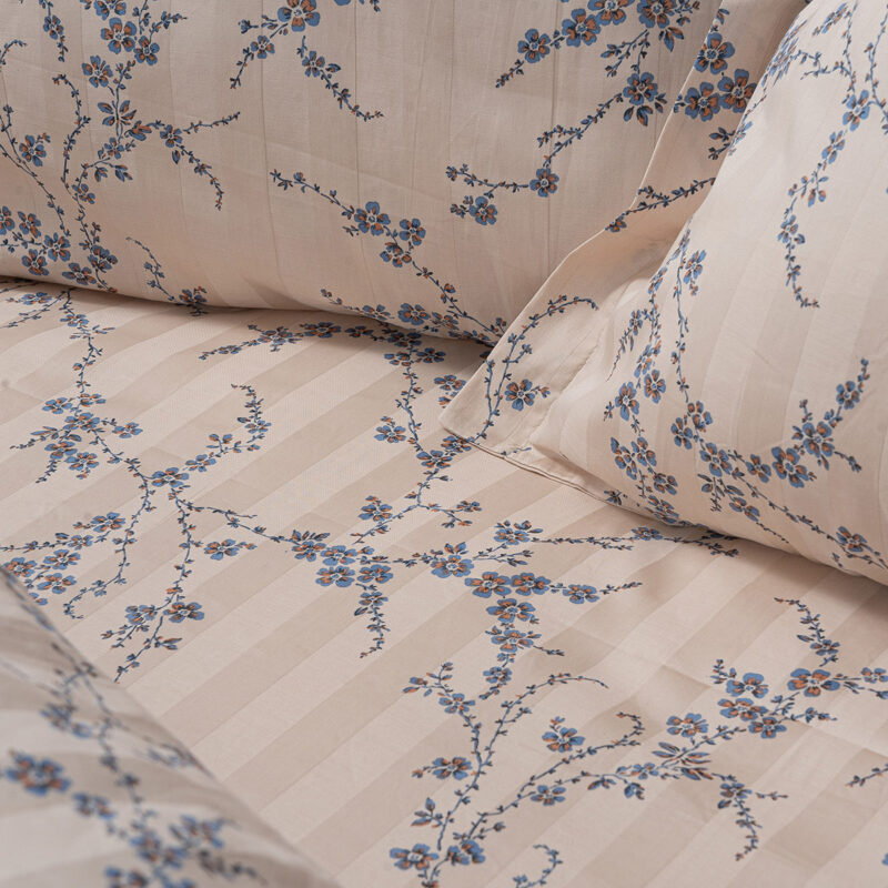 Beauty Home Σετ παπλωματοθήκη υπέρδιπλη Art 12210 Anastasia 100% Βαμβακοσατέν 300tc 230x250 Μπεζ - Image 2